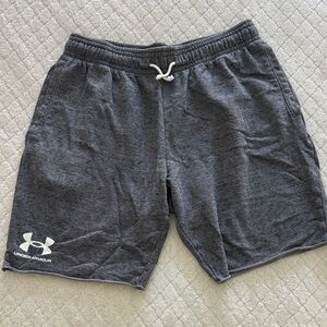 Under Armour Dark Gray Men's Athletic Shorts with Logo